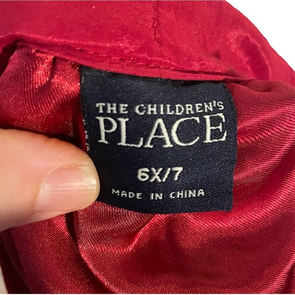 EUC Children’s Place Holiday Skirt Lined Satin Size 6x / 7 Adjustable to a sz 6 - Picture 6 of 7